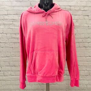 💕💕💕 BEBE x CIARA Bling Velour Pink Taffy‎ Hoodie Pullover SOLD OUT 💕💕💕